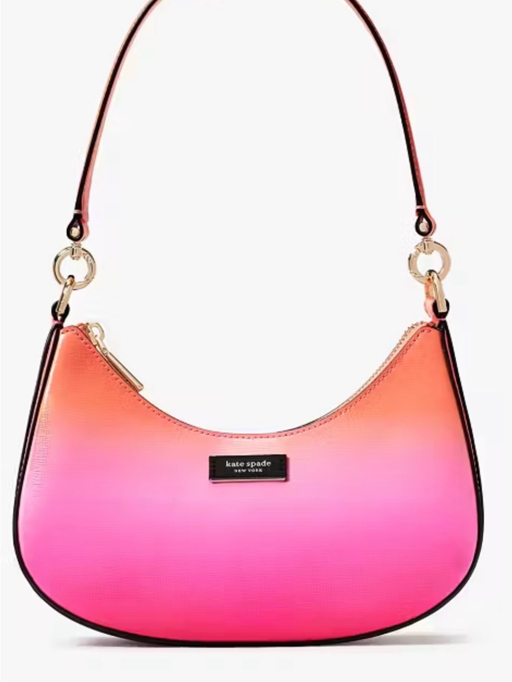 NWT Kate Spade Sam Icon Ombre Small Convertible Crossbody Melon Ball - Picture 11 of 13